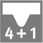 EPL166 Beton Chicago svetlo šedý / aqua+ / 4V+1 / široké lamely - náhľad